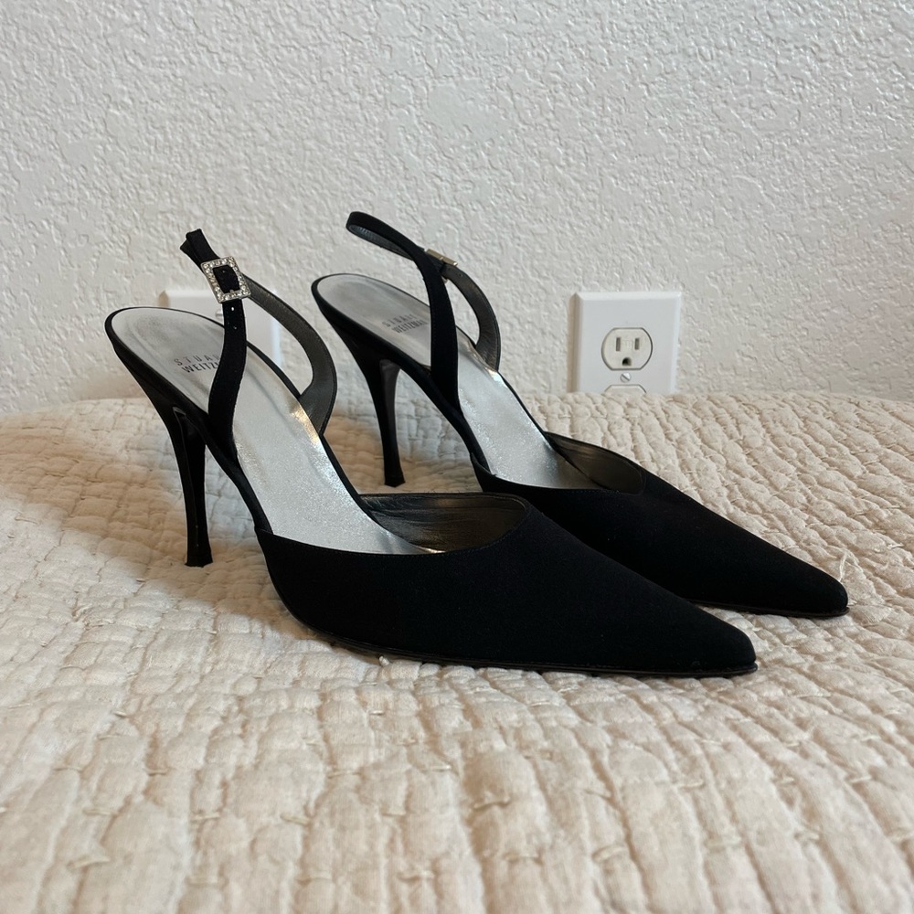 Stuart Weitzman Slingback Pump | 10 1/2 | Black